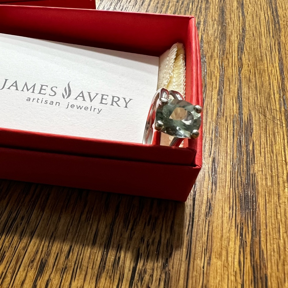 James Avery Oval Gemstone Ring Prasiolite Size 10